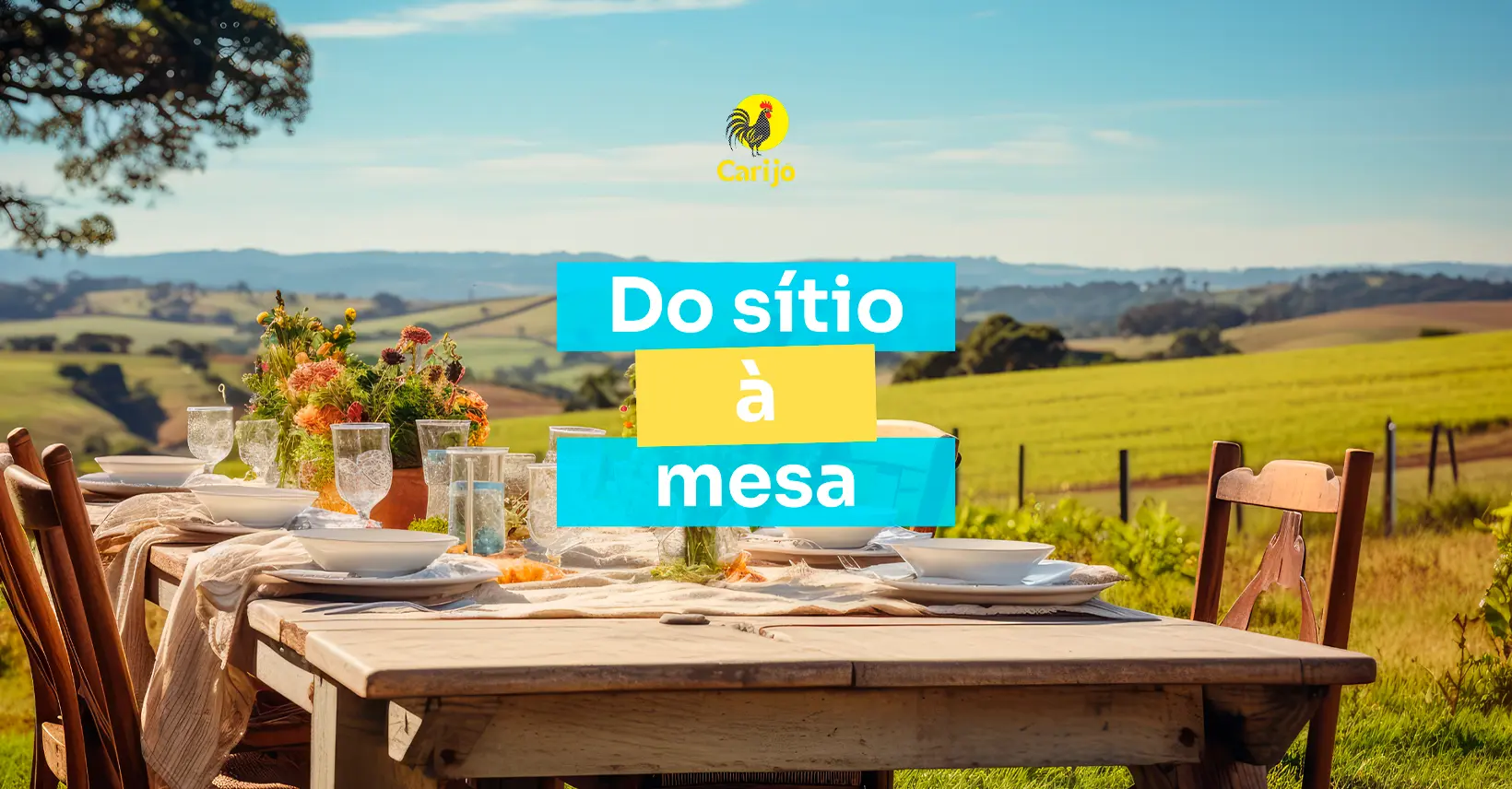 Capa da campanha Do Sítio à Mesa, Restaurante Carijó